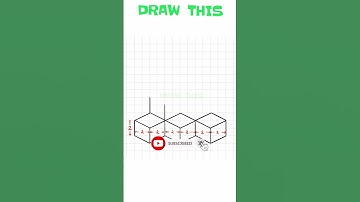 how to draw 3D step by step | very easy | with dimension #3D #shorts #drawing #art