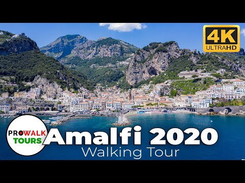Amalfi Walking Tour 4K - June 27th, 2020