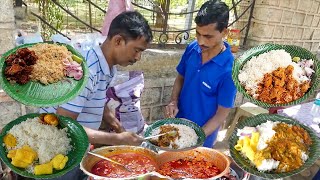 Cheapest RoadSide Unlimited Meals | Indian Street Food | Meals Vegmeals NonVegMeals