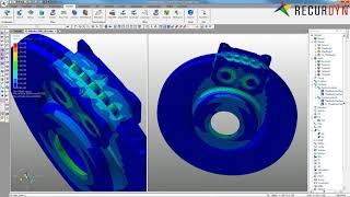 [RecurDyn] Behavior of the brake (contact between the flexible bodies)