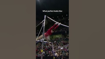 Can you spot the difference🤔 #gymnastics #perfect #stick #unevenbars