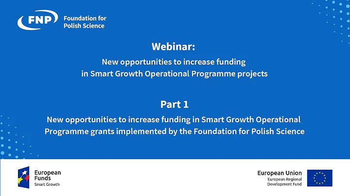 Webinar: New opportunities to increase funding in S G O P projects. Part 1