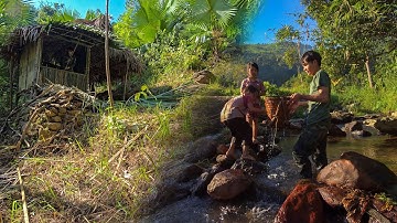 Highland life, techniques for making palm leaf windows, catching fish for strangers.