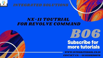 SIEMENS UNIGRAPHICS UG NX 11CAD BEGINNER TUTORIAL HOW TO USE REVOLVE COMMAND, UG NX SIEMENS NX 11