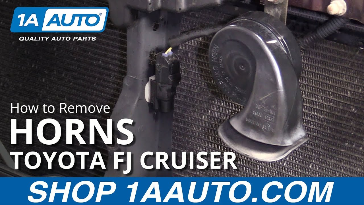 How to Remove Horns 200714 Toyota FJ Cruiser 1A Auto