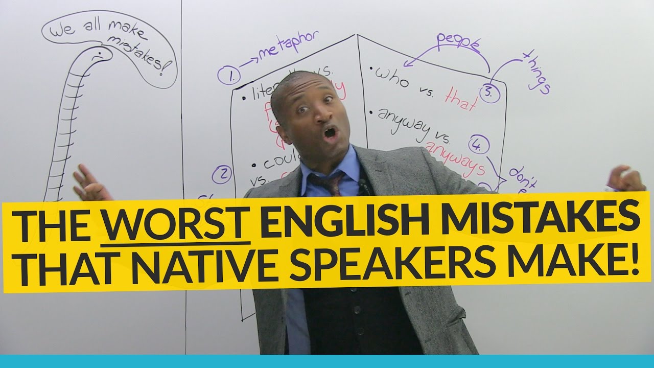 ⁣The WORST English mistakes native speakers make