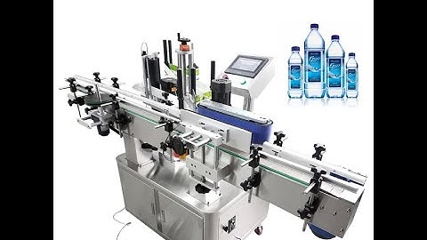 automatic sticker labeling machine calibration video E juice bottle label applicator