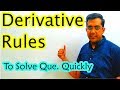 Differentiation | Solve Any Que. in 5 Seconds | Class 12 CBSE NCERT Maths in Hindi | Lecture 2