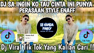DJ SA INGIN KO TAU CINTA INI PUNYA PERASAAN 🎶 DJ SAINGIN KO TAU X SA CEMBURU DENG NGANA VIRAL 2025
