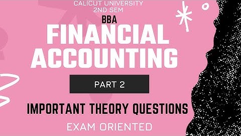 Calicut University 2nd Sem BBA Financial Accounting All about Shares With Notes