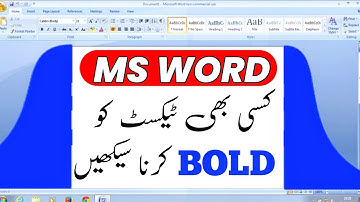 Make Your Text Bold in Microsoft Word: Easy Steps