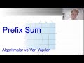 Prefix Sum - Algoritmalar ve Veri Yapıları