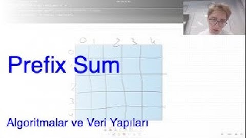 Prefix Sum - Algoritmalar ve Veri Yapıları