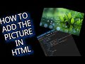 How to add Image in HTML in VsCode | how to insert an image in html using visual studio code. #html