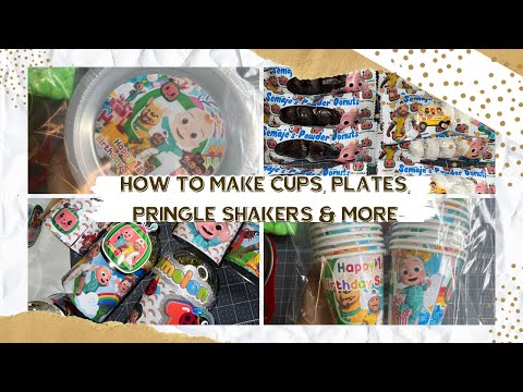 How To Make Custom Party Favors Chip Bags Cups Plates And More 