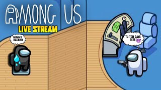 Among Us: Live stream | pc + mobile| anyone can join|