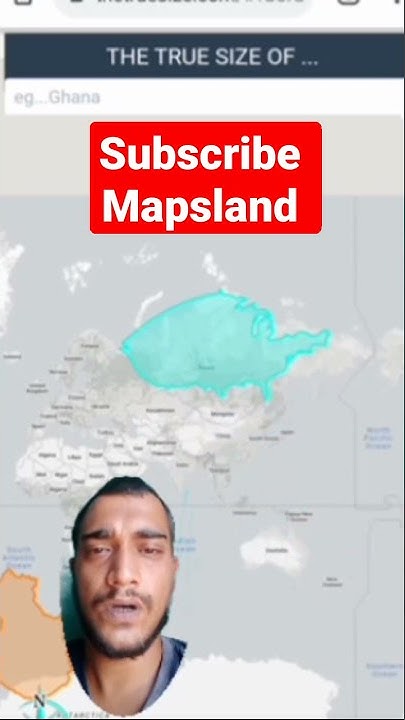 true size map of USA in English. #mapsland #truesizemap #USA #maps # ...