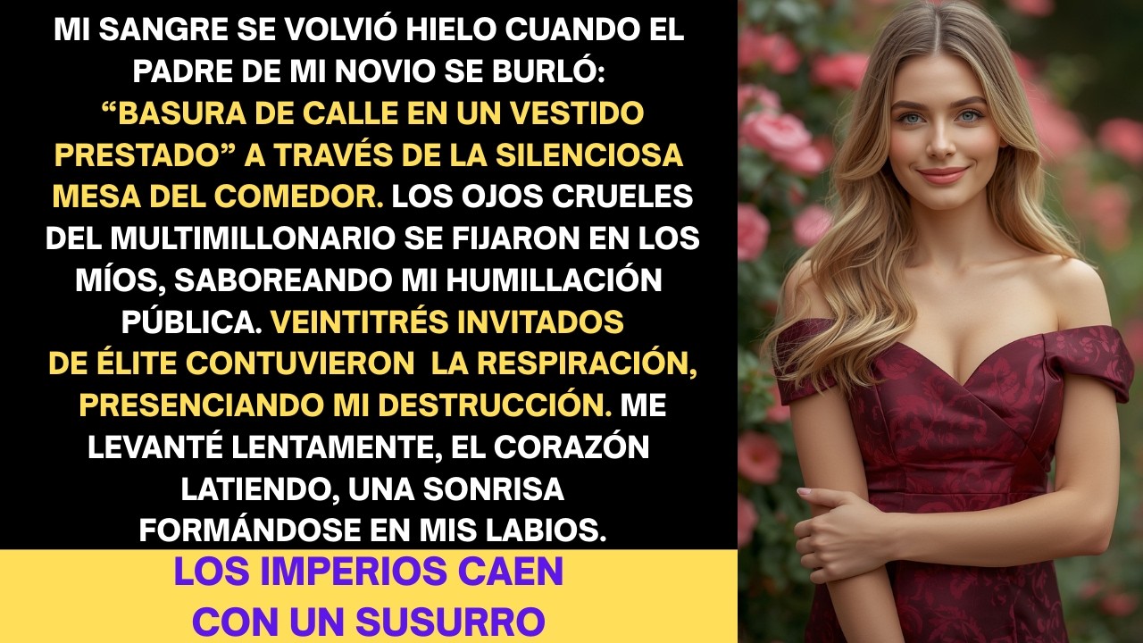 El padre de mi novio me llamó “basura de la calle” en la cena… entonces cancelé su… 😳