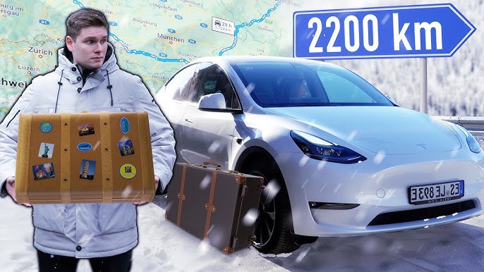 2023 Tesla Model Y Long Range aus Grünheide im Winter Alltagstest