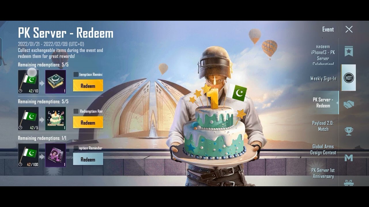 PK Server Event Redeem Different Things ️ ️ - YouTube