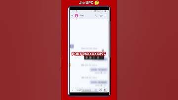 How to send a PORT message from JIO  AIRTEL BSNL VI sim