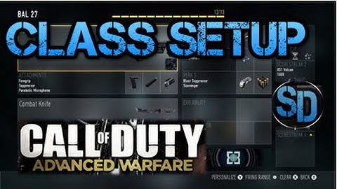 Bal 27 Best Class Setup - Call Of Duty Advanced Warfare