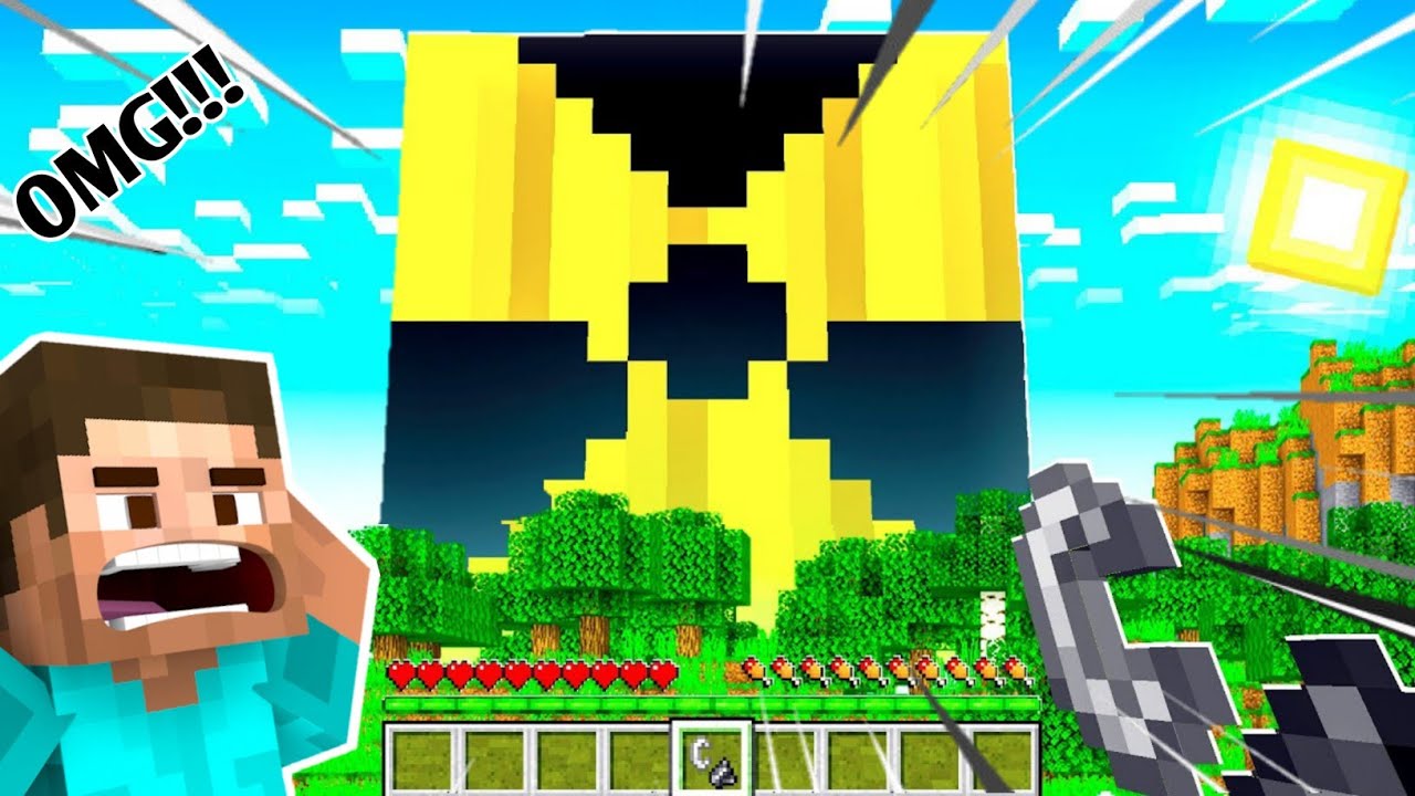 Mega Nuke Mega NUKE destruction in Minecraft!!! - YouTube
