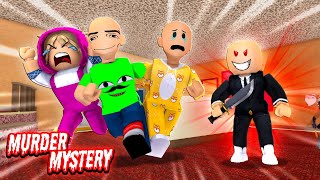 MURDER MYSTERY 2 ALL PARTS WITH BOBBY, BOSS BABY, PABLO, AND MASH | Roblox | Funny Moments screenshot 4