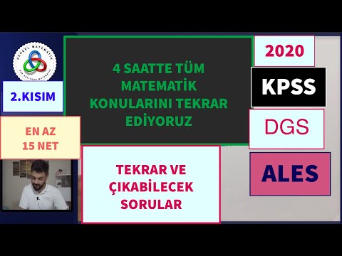 Video: Ara cebir hangi konuları kapsar?