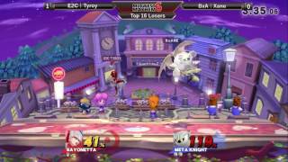 Midwest Mayhem 6 Top 16 Losers: E2C l Tyroy (Bayonetta) vs. BxA l Xane (Metaknight)