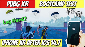 iPhone XR iOS 14.7 Beta Pubg Kr Bootcamp test|HDR Test|Lag Fixed?