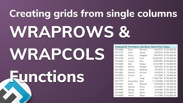 Reorganizing data into grids with WRAPROWS and WRAPCOLS | Everyday Office