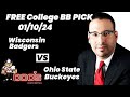 College Basketball Pick - Wisconsin vs Ohio State Prediction, 1/10/2024 Free Best Bets & Odds