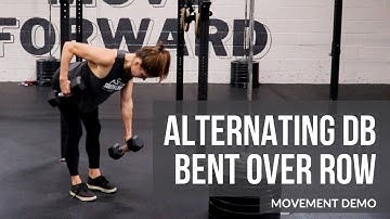 Alternating Dumbbell Bent Over Row Movement Demo