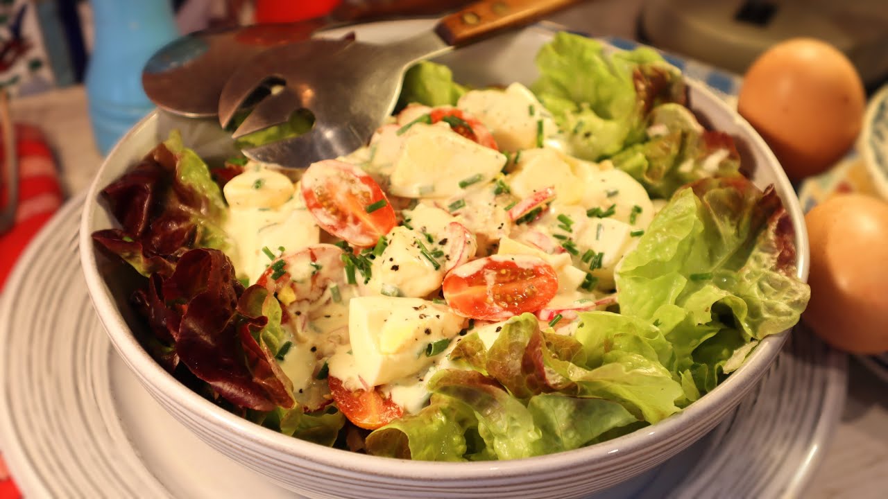 Ma SALADE D’ŒUFS DURS A LA CRÈME - Une vraie douche froide !.. Mère Mitraille - Gourmandises TV