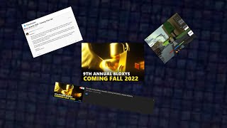 The 9Th Annual Bloxy Awards Coming Fall 2022 Roblox Bloxys