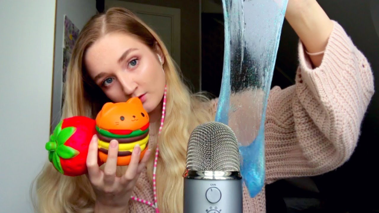 SATISFYING ASMR! MASSOR AV SLIME OCH SQUISHIES
