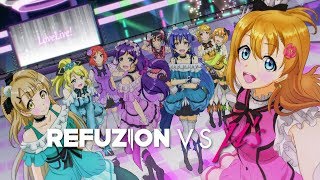 Refuzion vs µ's - Crashing, Burning and Sparkling Sensation! (DJ Kurosaki Mashup)