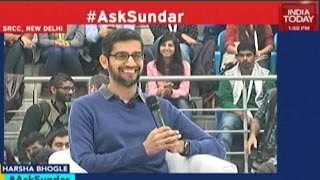 Google CEO Sundar Pichai’s Interactive Session At SRCC, Delhi