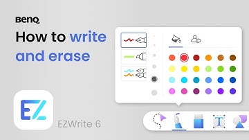 How to write and erase in BenQ Board EZWrite 6