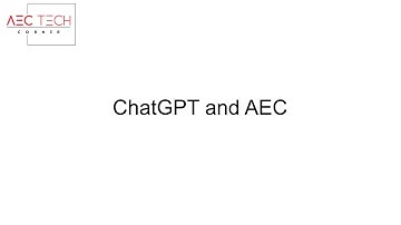 ChatGPT: The Game-Changing Technology for the AEC Industry