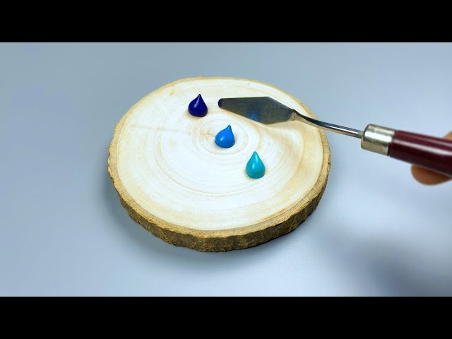 Aurora Painted on Round Canvas｜Mind Blowing Acrylics Step by Step  #613｜Satisfying Art ASMR 