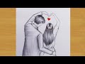 How to draw couple making a heart    cute drawing gali gali art 