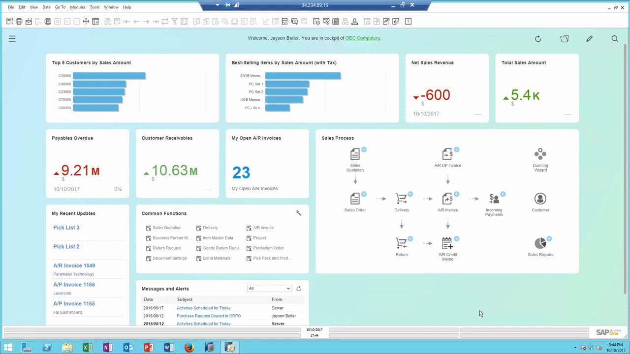 SAP Business One 9 3 Production Routing - YouTube