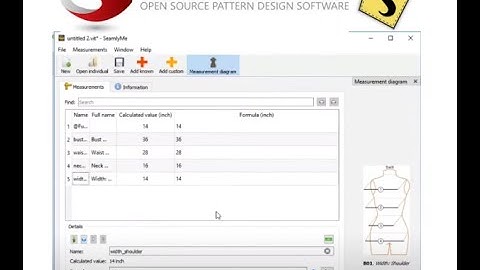 How to add measurements in seamly2D