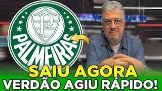 🚨URGENTE! GRANDE NOVODADE! DIREÇÃO DEIXOU VAZAR TUDO! ÚLTIMAS NOTÍCIAS DO PALMEIRAS