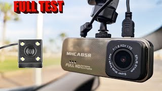 MHCARBSR Dual Dash Cam : Budget 1080P Dash Cam Front and Rear: Unboxing & Test