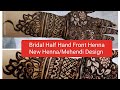 Bridal new front hand henna mehendi  half hand mehendi design  barik design hennadesign bridal