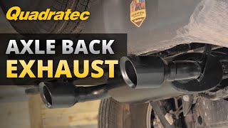 Quadratec Axle Back Exhaust for 18+ Jeep Wrangler JL