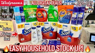 Walgreens ALL DIGITAL Free & Cheap Couponing Deals| Paper, Laundry, & Dove Stock Up!🙌🏾| 1/21 - 1/27